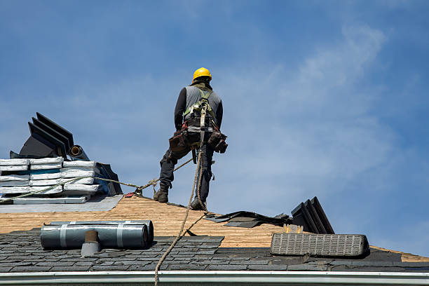 Professional Roofing technician working in Forbes Road, PA